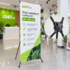 Chân standee chữ X cường lực 80x180 cm - ảnh 1