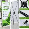Chân standee chữ X Hà Hà 80x180 cm - ảnh 1