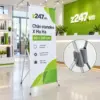 Chân standee chữ X Hà Hà 60x160 cm - ảnh 1