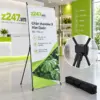 Chân standee chữ X Hàn Quốc đen 80x180 cm - ảnh 1