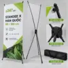 Chân standee chữ X Hàn Quốc đen 80x180 cm - ảnh 2
