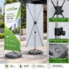 Standee chữ X đế nước vuông xám 2 mặt - ảnh 6