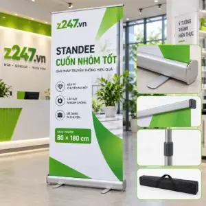 Standee cuốn nhôm tốt 80x180 cm - ảnh 1
