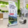 Standee cuốn nhôm tốt nặng 80x180 cm - ảnh 1