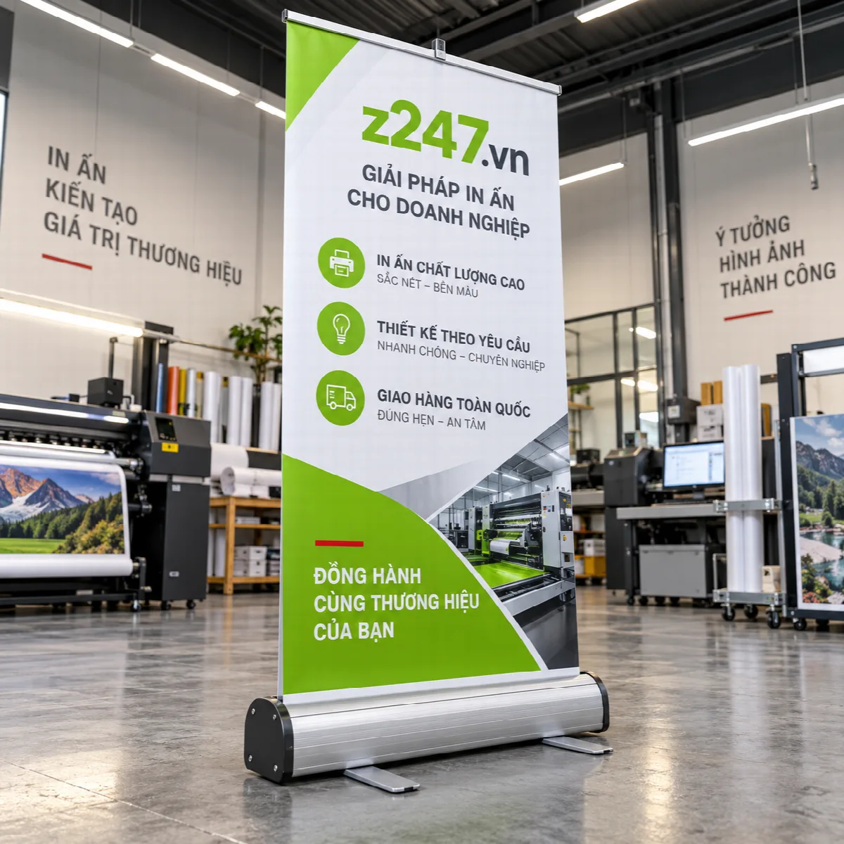 Standee cuốn nhôm tốt nặng 80x180 cm - ảnh 3