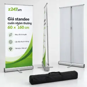 Standee cuốn nhôm thường 60x160 cm - ảnh 2