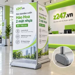 Standee cuốn Hào Hoa 2 mặt nhựa 80x180 cm - ảnh 1