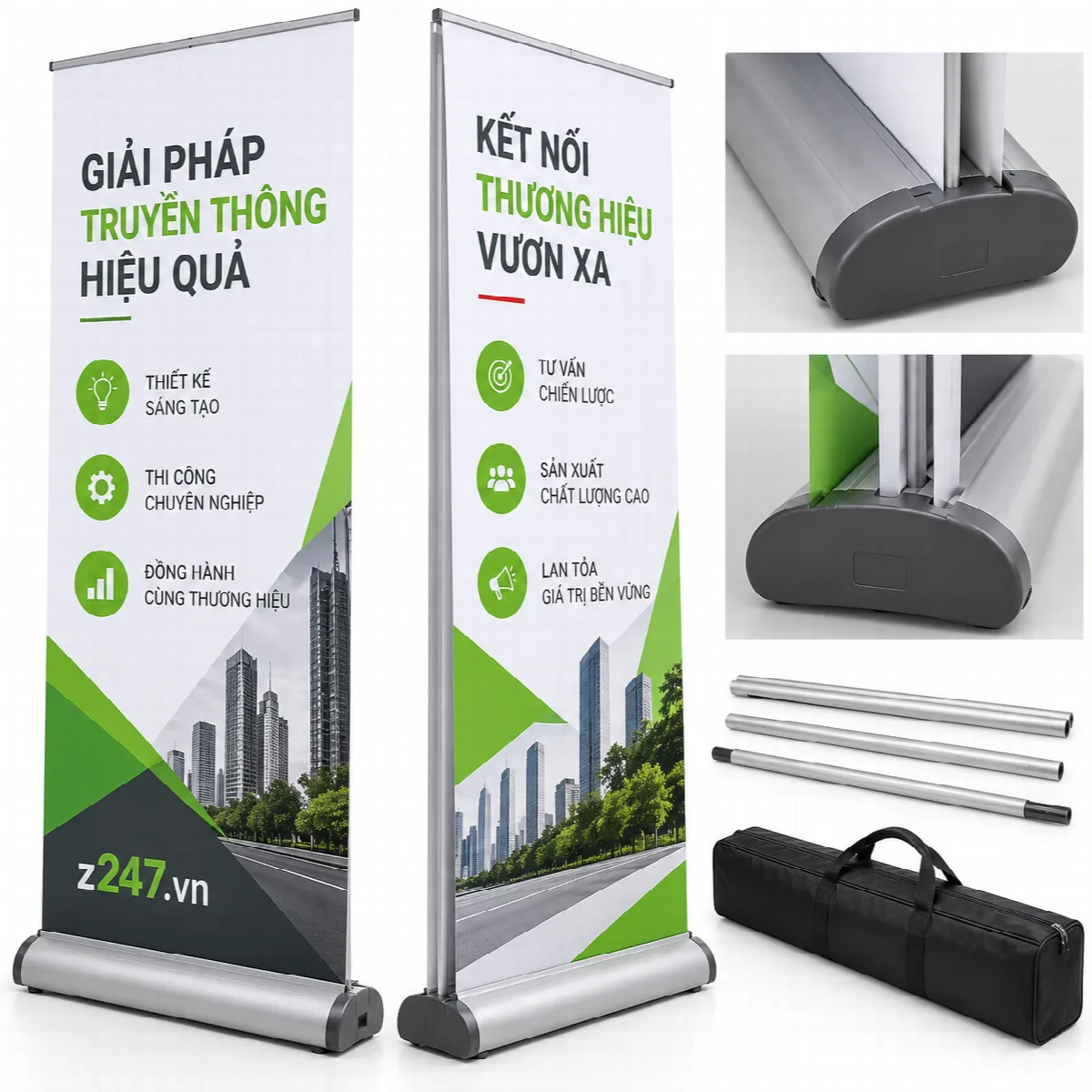 Standee cuốn Hào Hoa 2 mặt nhựa 80x180 cm - ảnh 5