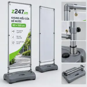 Khung kiểu cửa đế nước 60x160 cm - ảnh 2