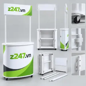 Quầy bán hàng di động bằng nhựa - ảnh 2