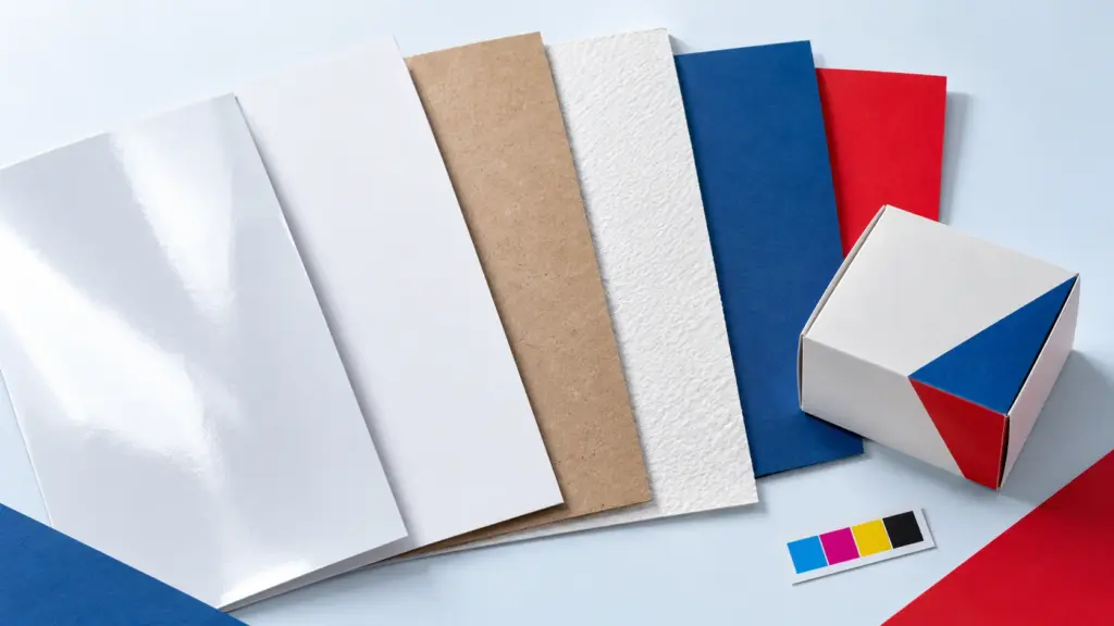 Nhiều loại giấy in khác nhau: Couche, Ford, Bristol, Ivory, Kraft và giấy mỹ thuật